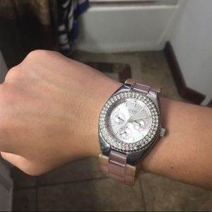 guess bedazzled watch